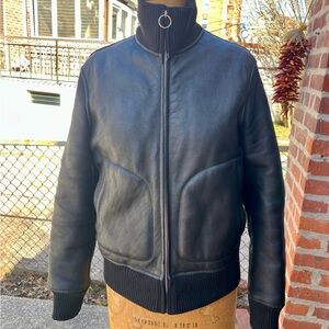 Men’s Sandro Sheepskin Bomber black S